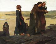 Evariste Vital Luminais The Widow or Teh Fisherman's Family oil on canvas